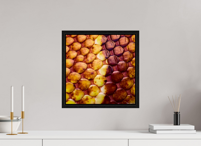 15 x 15″, Floater Frame Black Oak Reptilian Divide