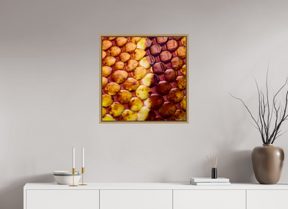 25 x 25″, Floater Frame Natural Oak Reptilian Divide