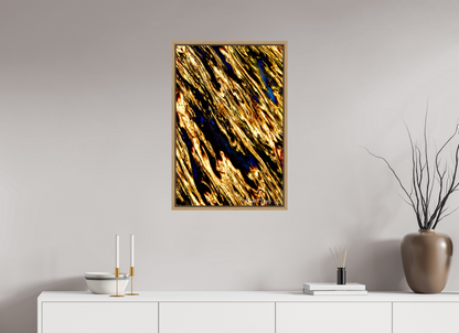 20 x 30″, Floater Frame Natural Oak Gilded Permeation
