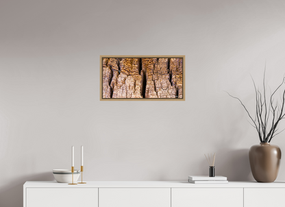 24 x 12″, Floater Frame Natural Oak Fissure