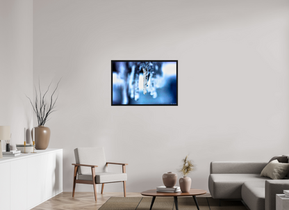 36 x 24″, Floater Frame Black Oak Sickle of Boreas