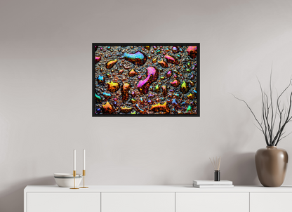 30 x 20″, Floater Frame Black Oak Homage to My Adolescence