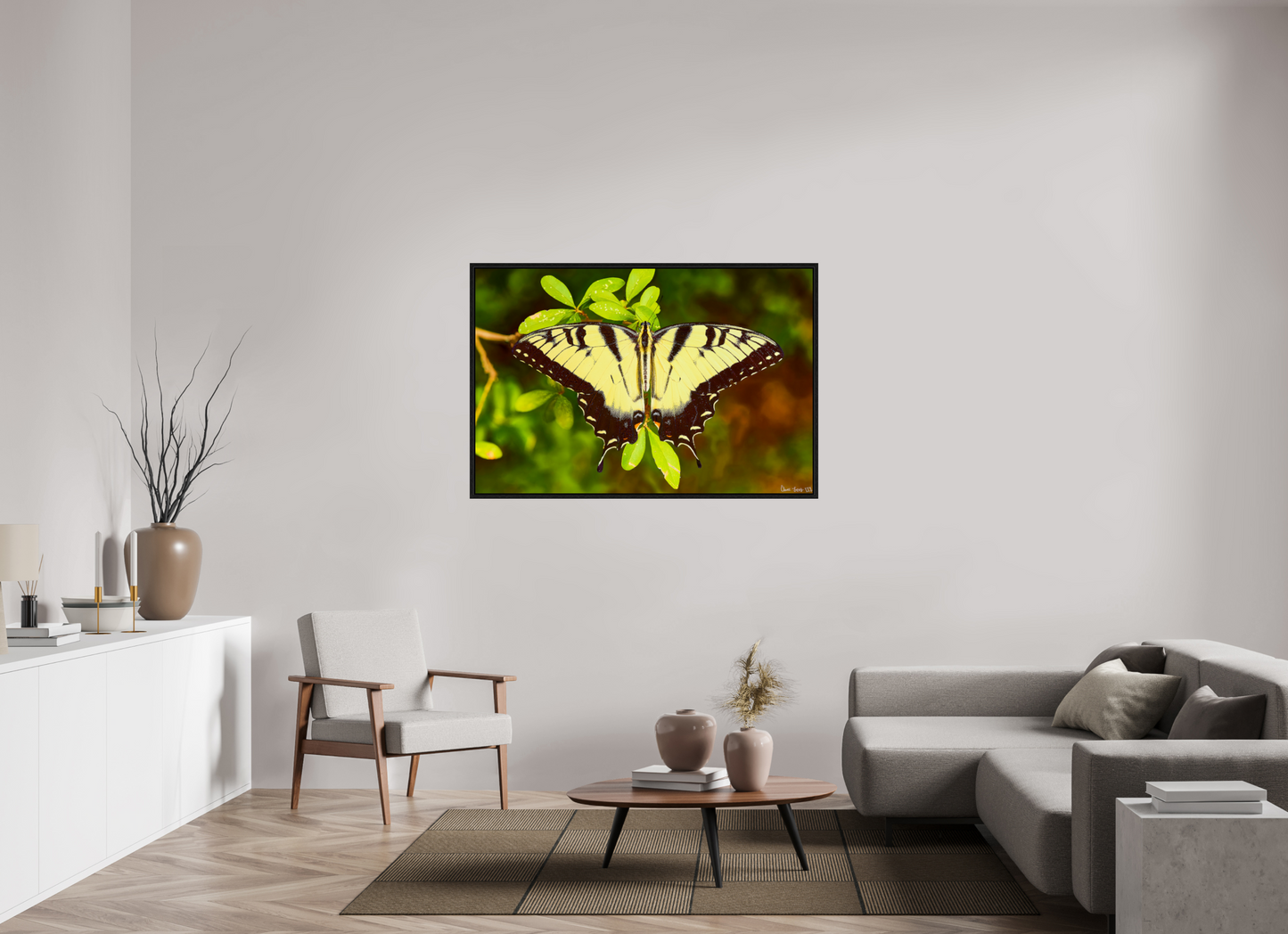 54 x 36″, Floater Frame Black Oak Angel's Landing