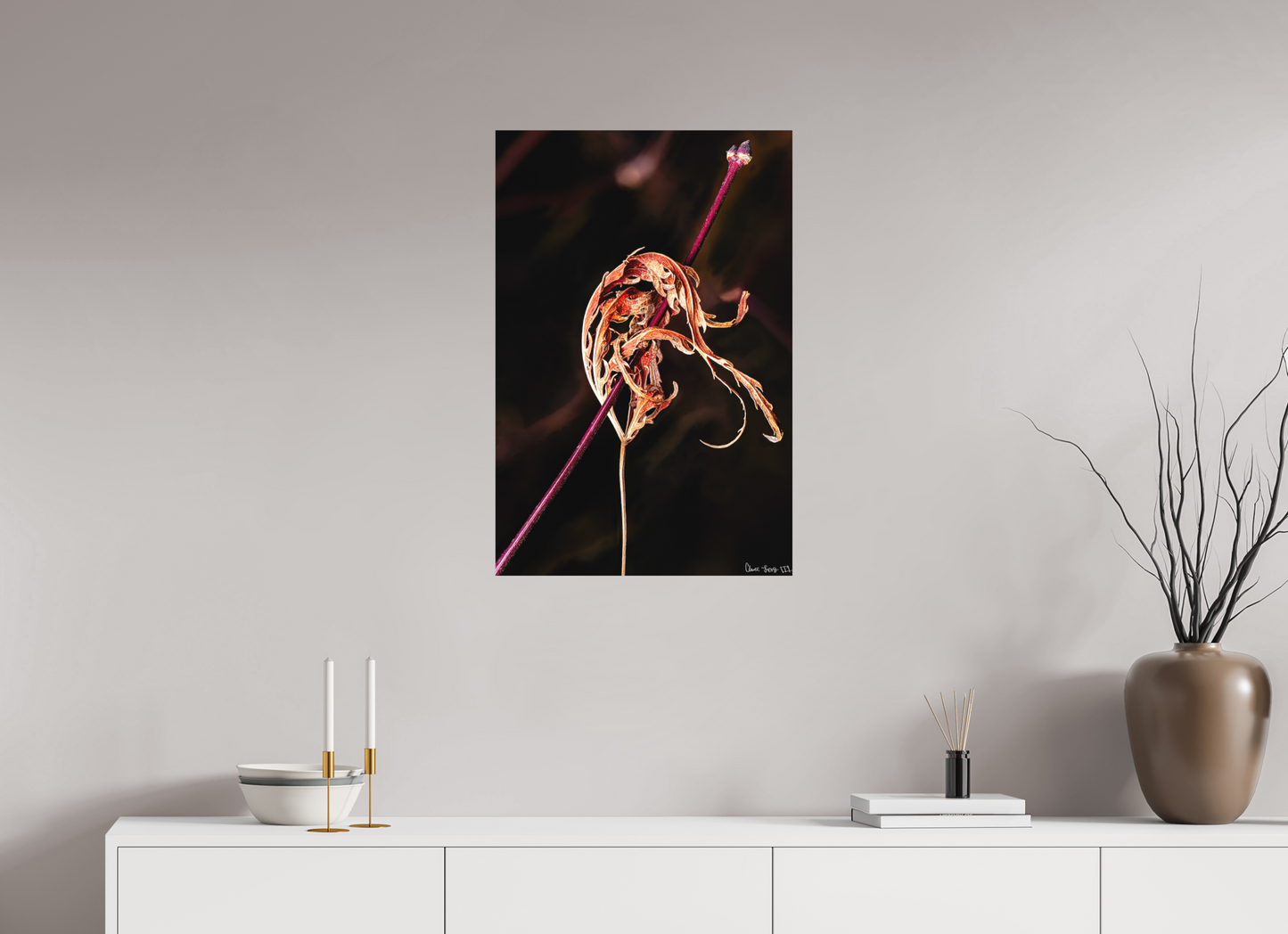 20 x 30″, Matte Metal Impaled