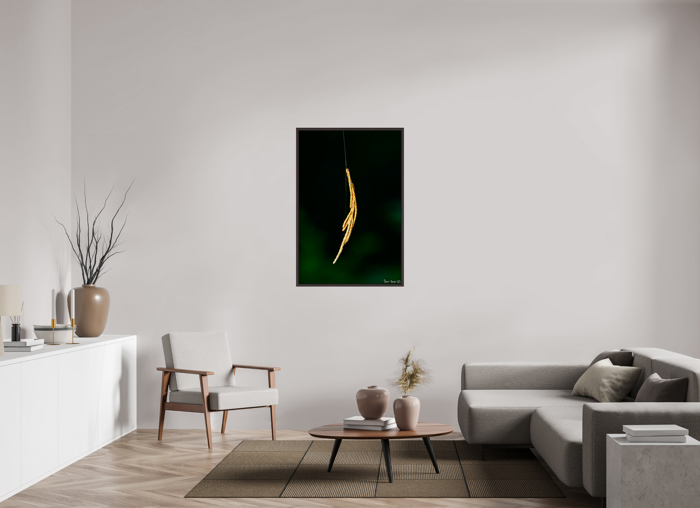 30 x 45″, Floater Frame Alder Brown Nature’s Tether
