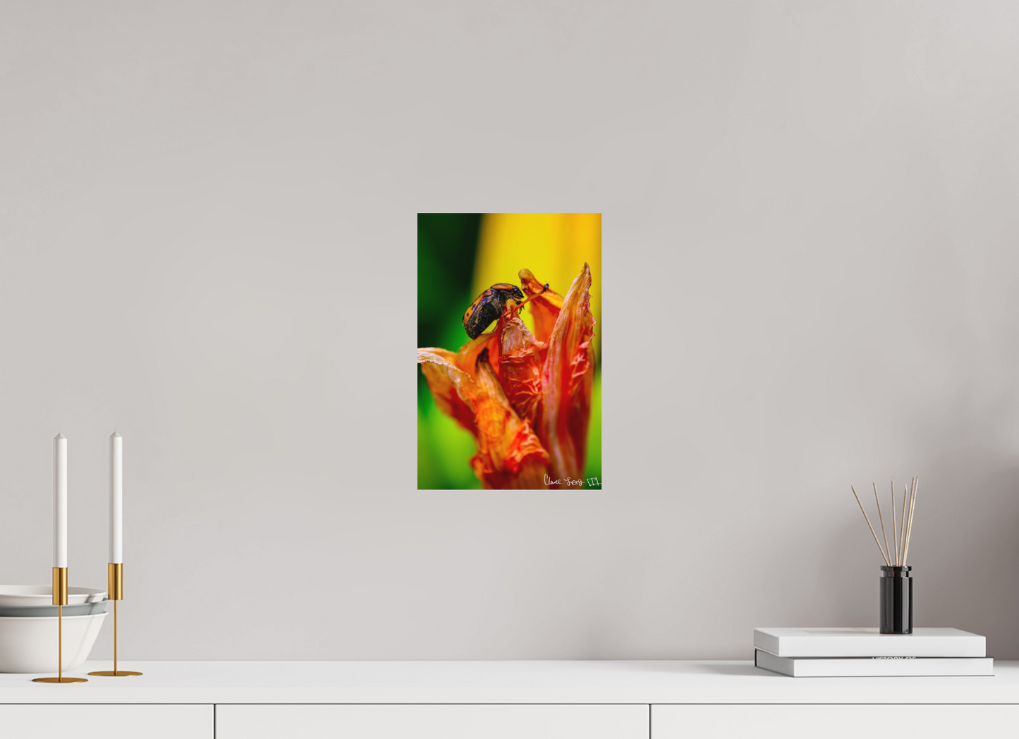 8 x 12″, Matte Metal Perched Grave