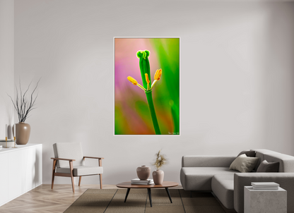 44 x 66″, Floater Frame Maple White Gaia’s Tower