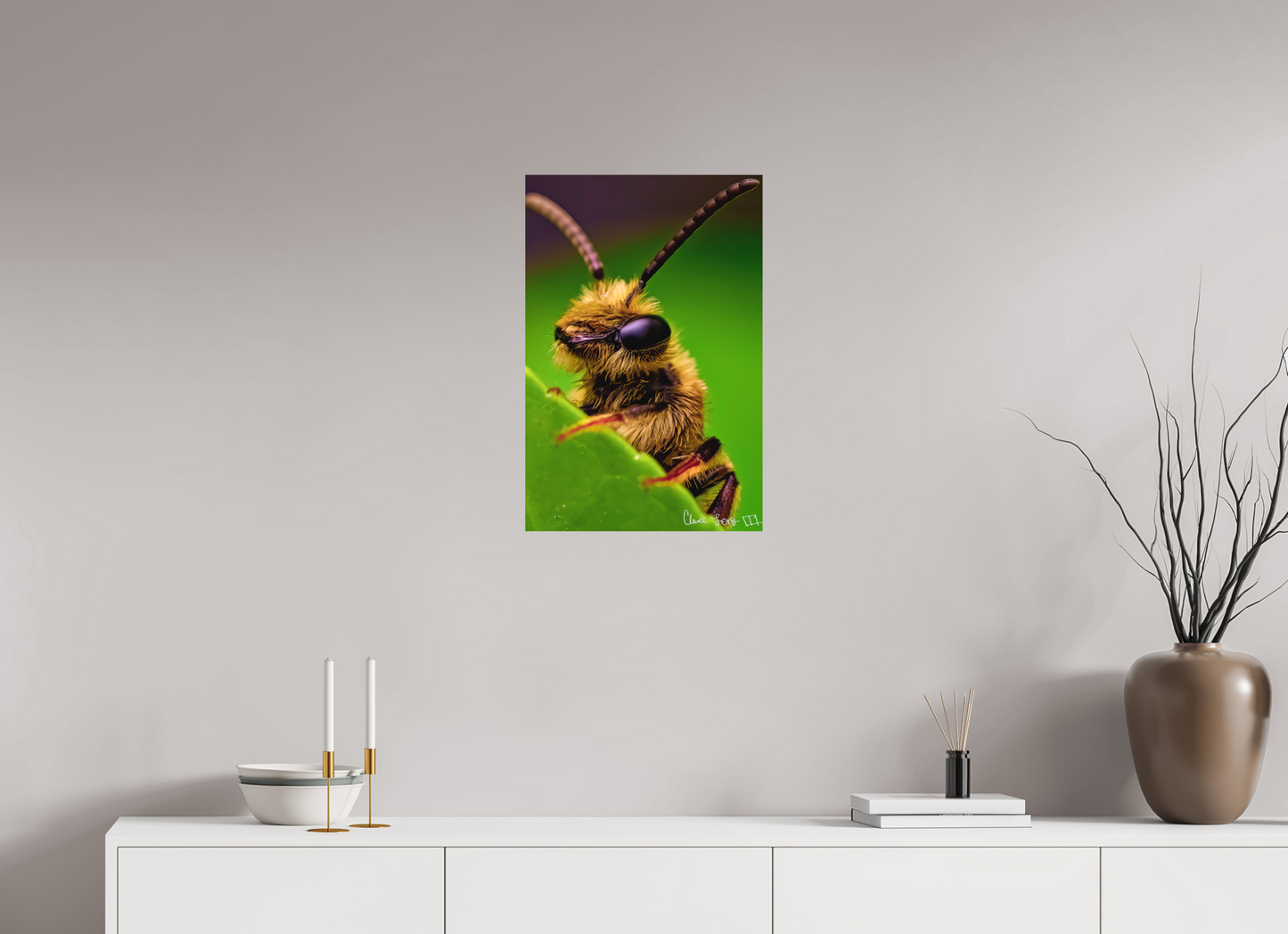 16 x 24″, Matte Metal The Cutest Bee