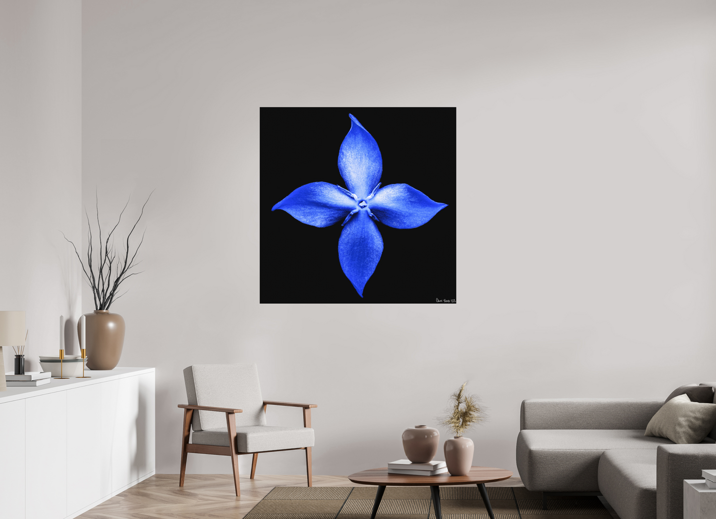45 x 45″, Matte Metal Halcyon Compass