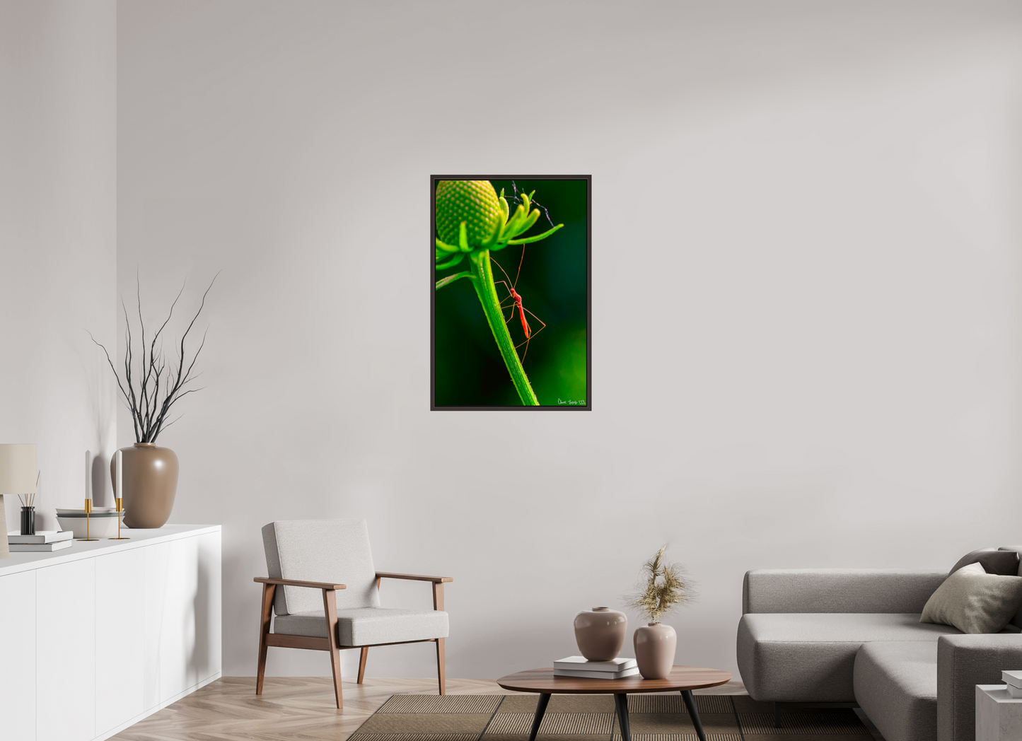 24 x 36″, Floater Frame Alder Brown Reaching the Apex