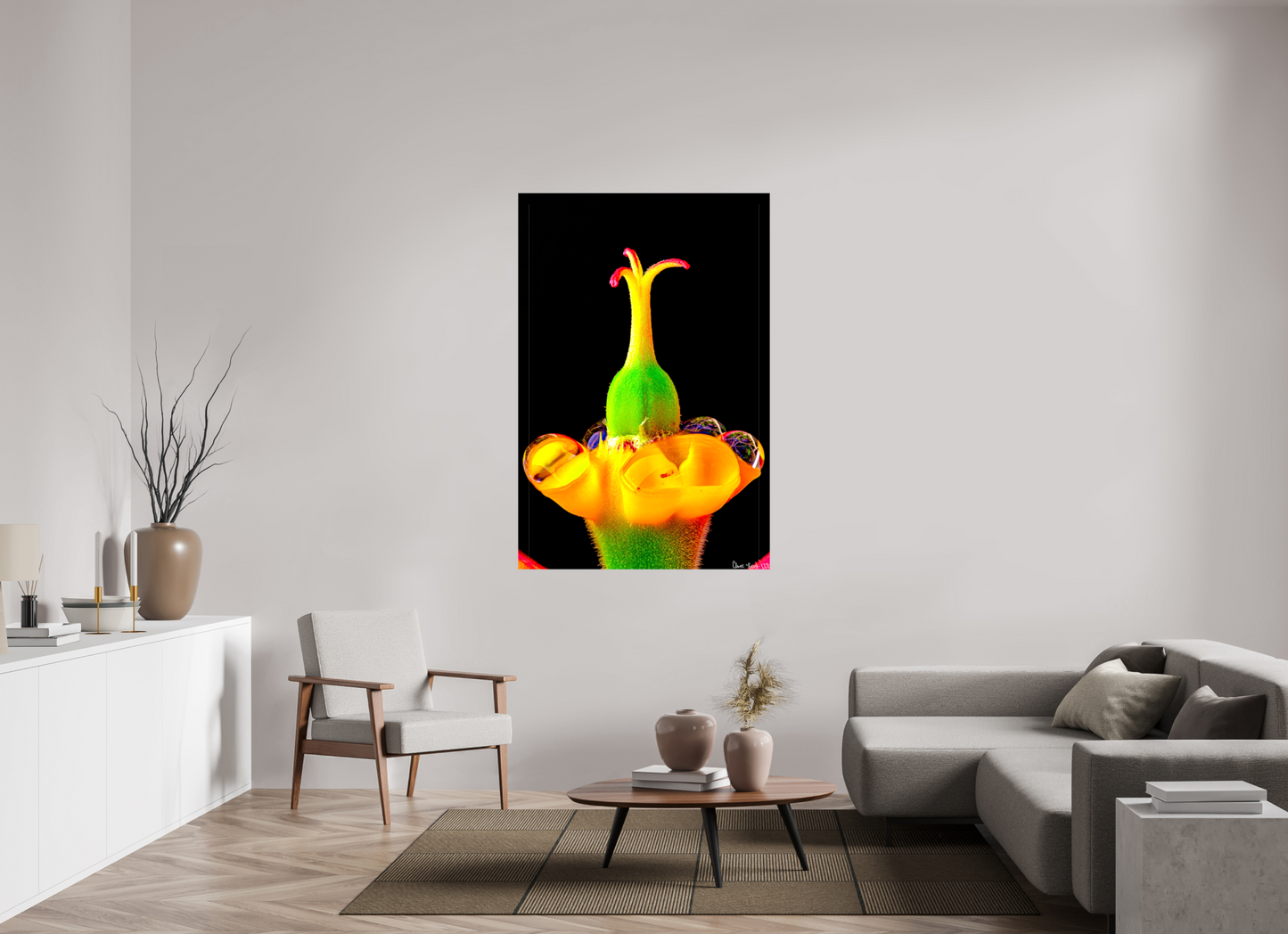 40 x 60″, Glossy Canvas Bubble Fountain
