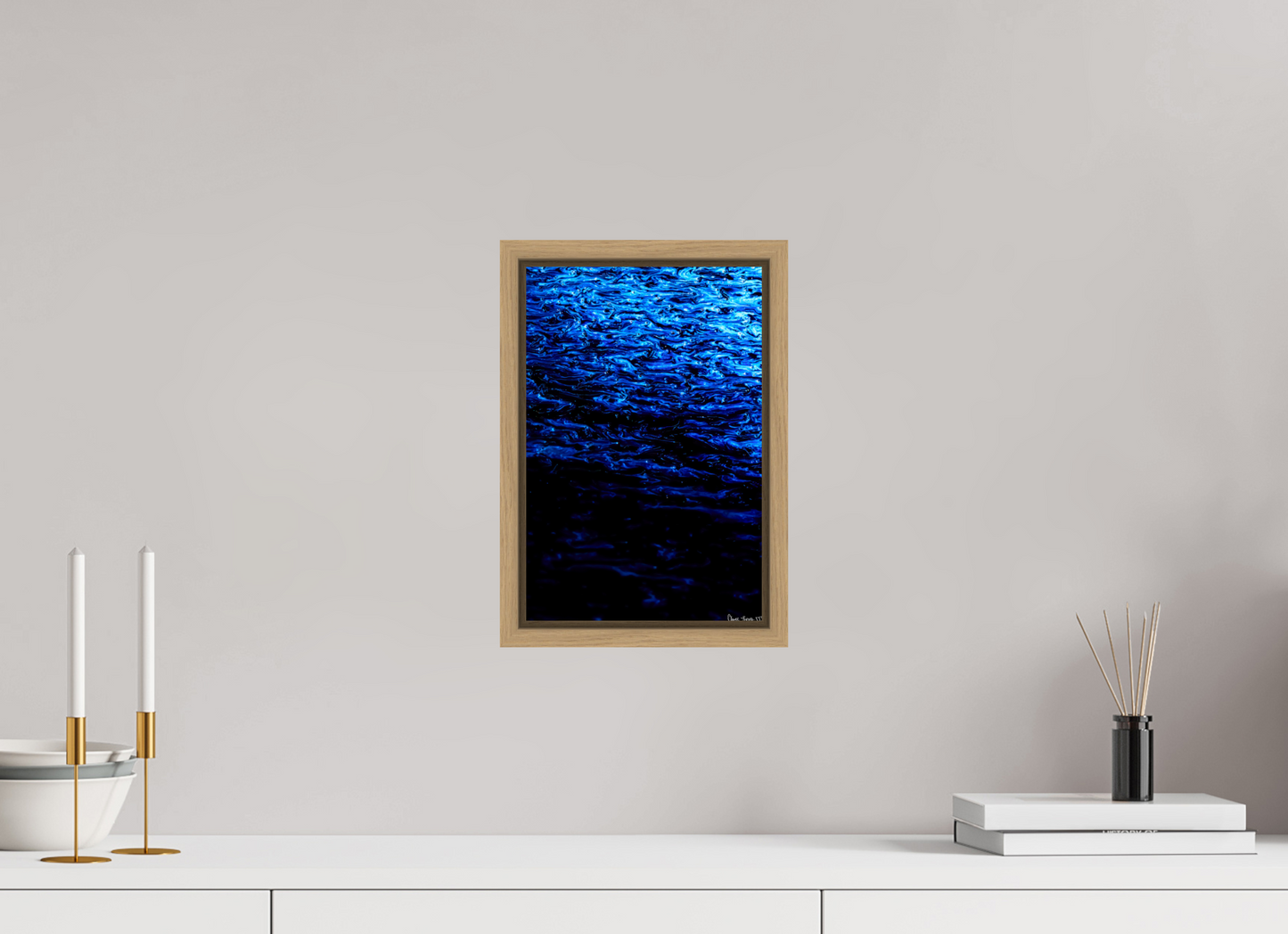 8 x 12″, Floater Frame Natural Oak Submergence