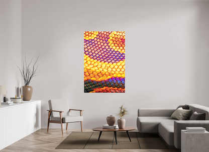 40 x 60″, Glossy Canvas Python’s Iridescence