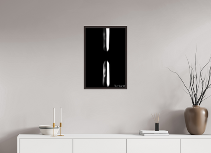 16 x 24″, Floater Frame Alder Brown Free Fall