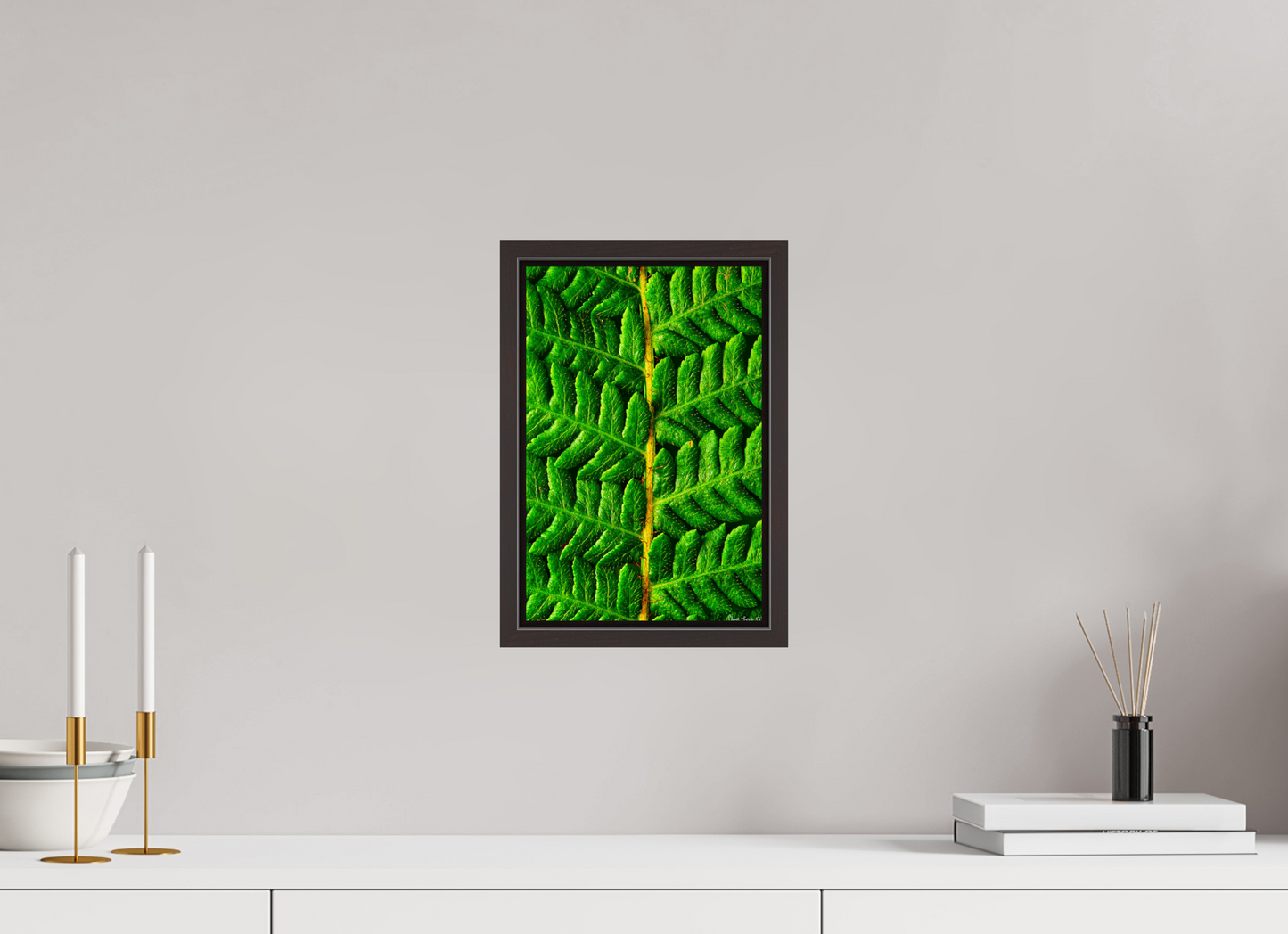 8 x 12″, Floater Frame Alder Brown Lush Vitality