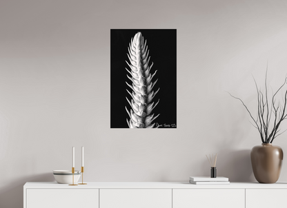 20 x 30″, Matte Metal Vertebrae