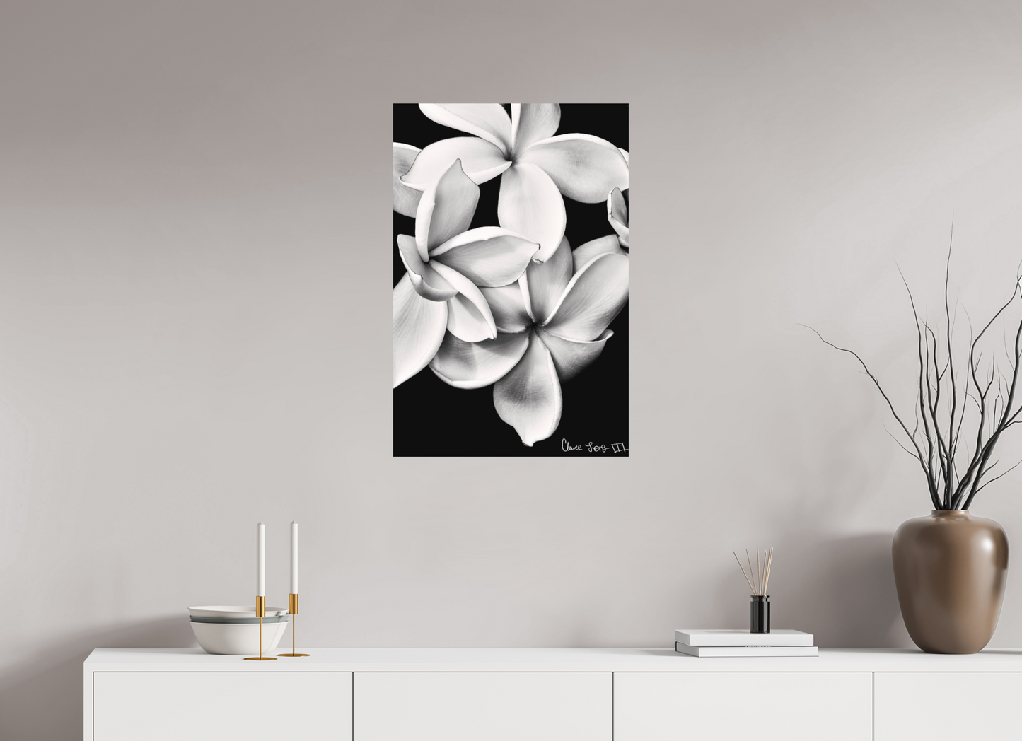 20 x 30″, Forex Floral Abyss