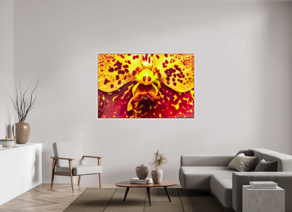 66 x 44″, Floater Frame Maple White The Flying Thing