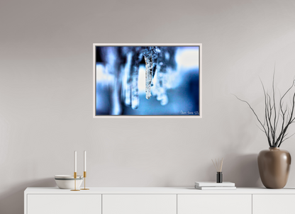 30 x 20″, Floater Frame Maple White Sickle of Boreas