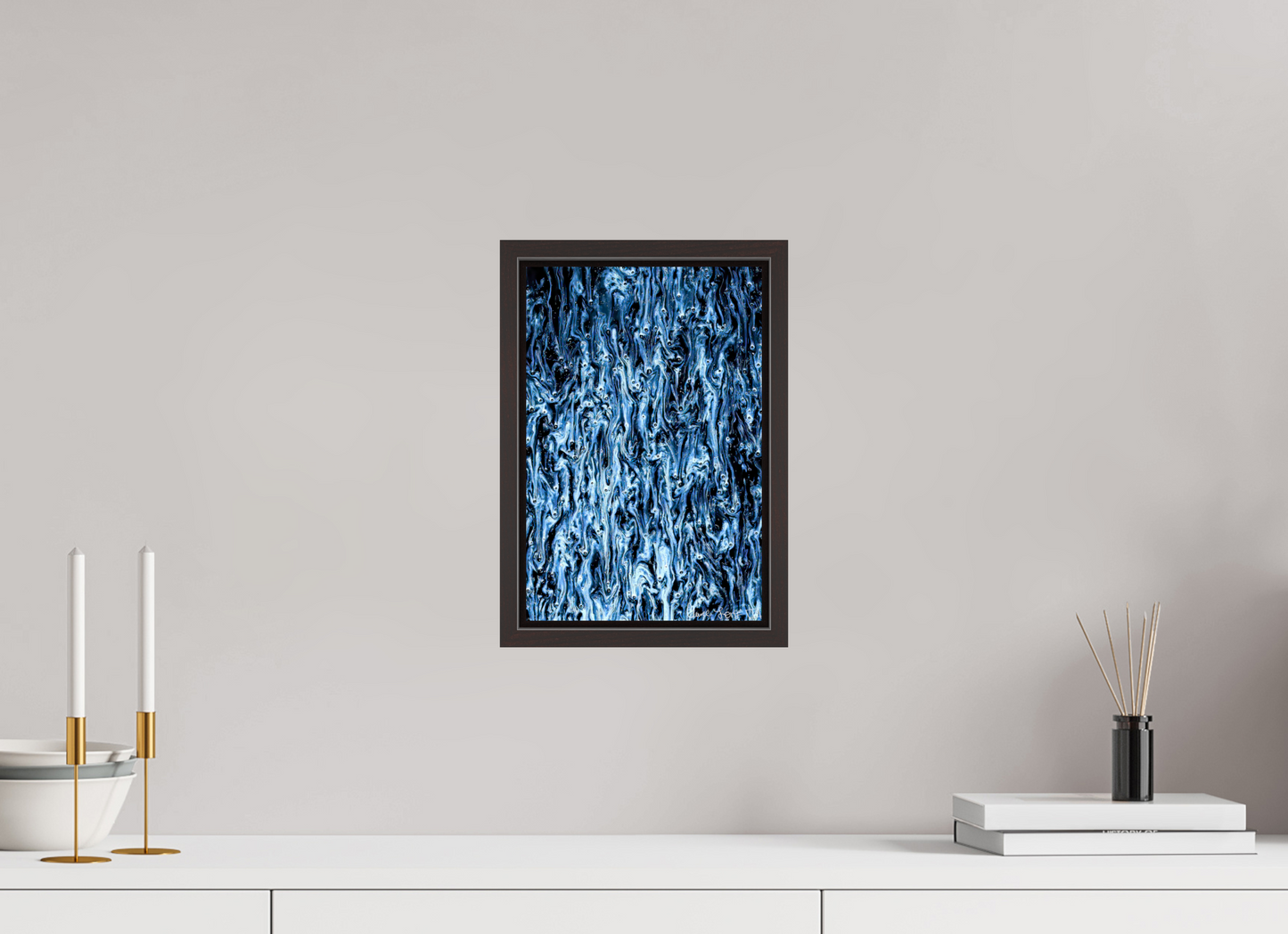 8 x 12″, Floater Frame Alder Brown Fumes & Vapors