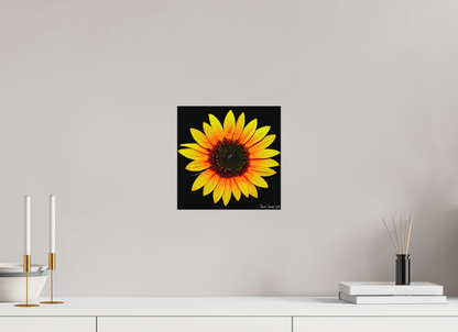 10 x 10″, Matte Metal Nana’s Sunflower