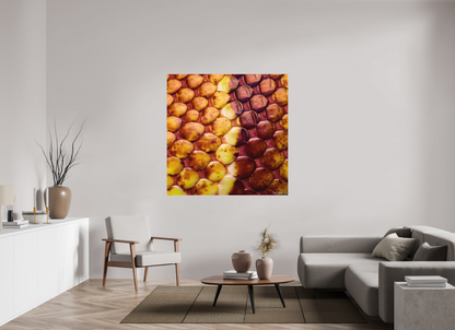 55 x 55″, Matte Metal Reptilian Divide