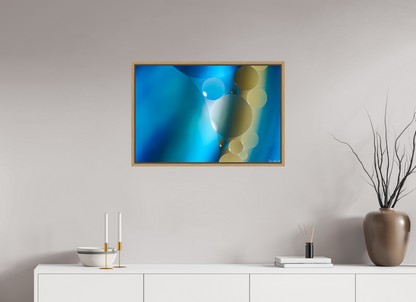 30 x 20″, Floater Frame Natural Oak Contiguous