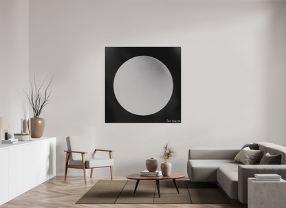 55 x 55″, Matte Metal Lycan’s Moon
