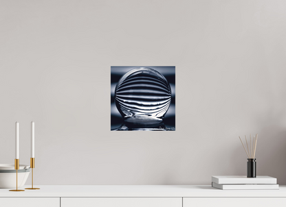 10 x 10″, Glossy Metal Orb of Light