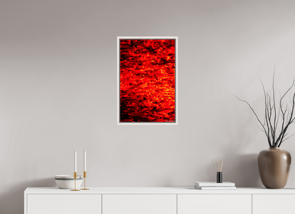 16 x 24″, Floater Frame Maple White Ember
