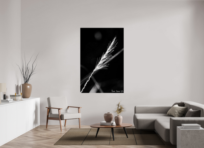 44 x 66″, Glossy Metal Frayed