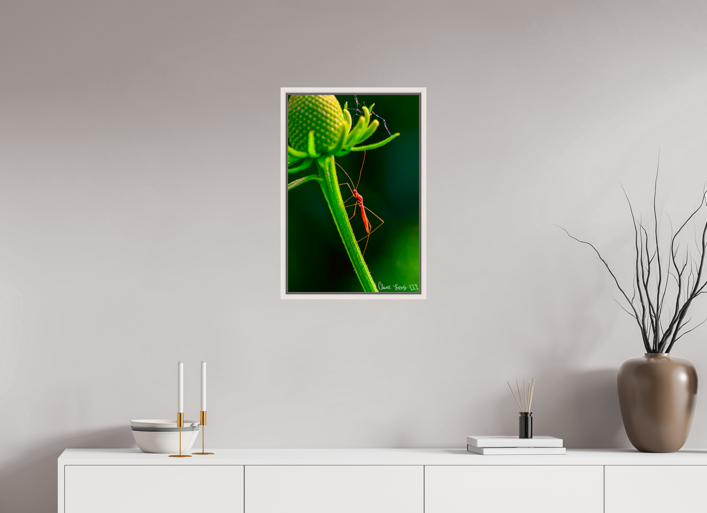 16 x 24″, Floater Frame Maple White Reaching the Apex