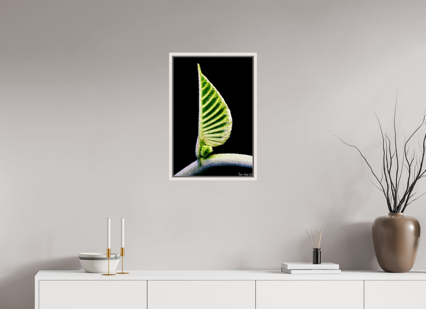 16 x 24″, Floater Frame Maple White Ocean Odyssey