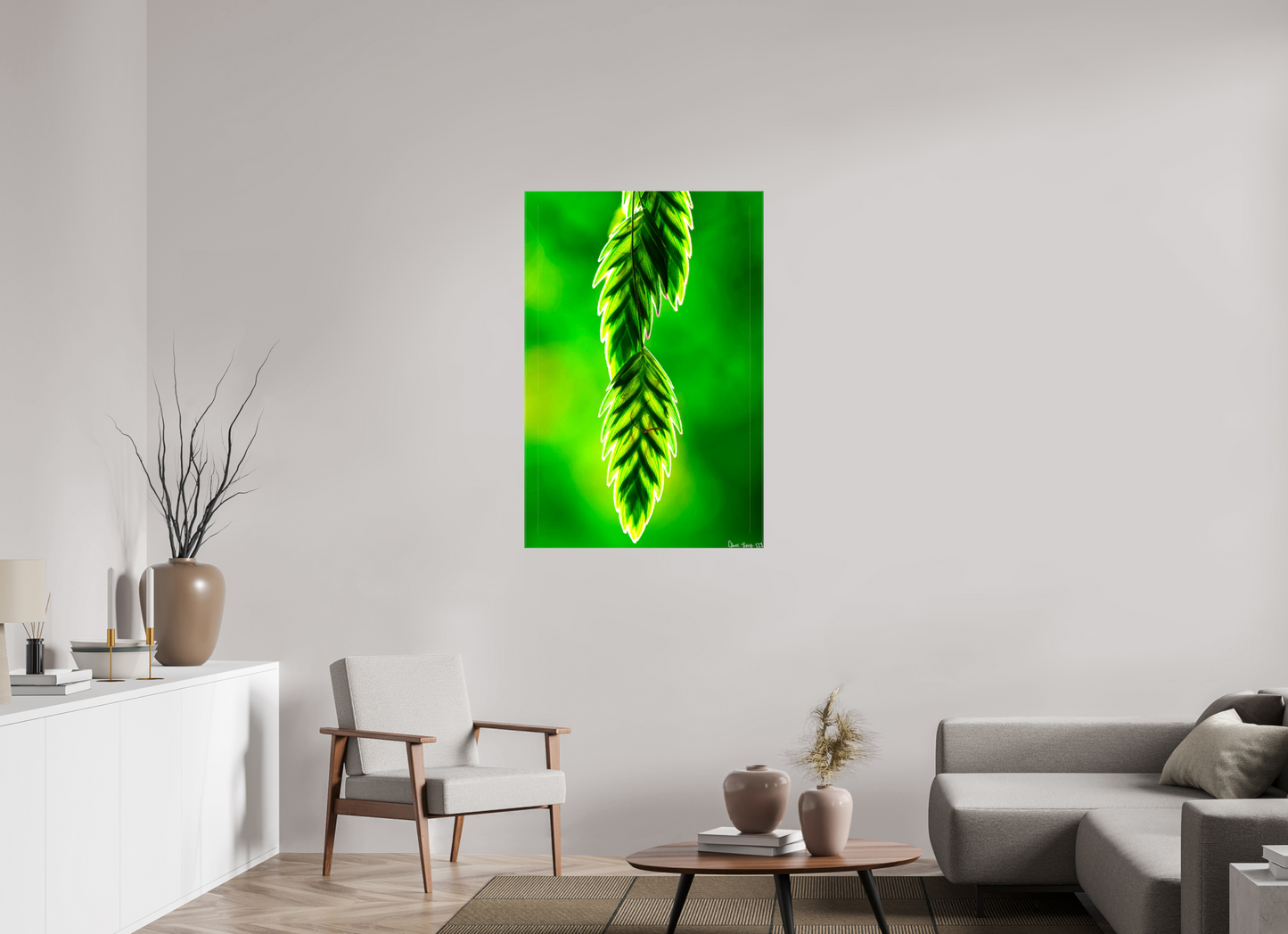 30 x 45″, Glossy Canvas Harmonic Trinity