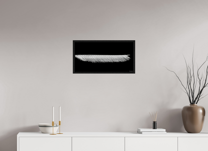 24 x 12″, Floater Frame Black Oak Frayed Precision