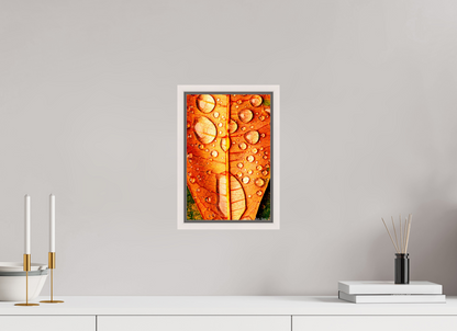 8 x 12″, Floater Frame Maple White Transparency
