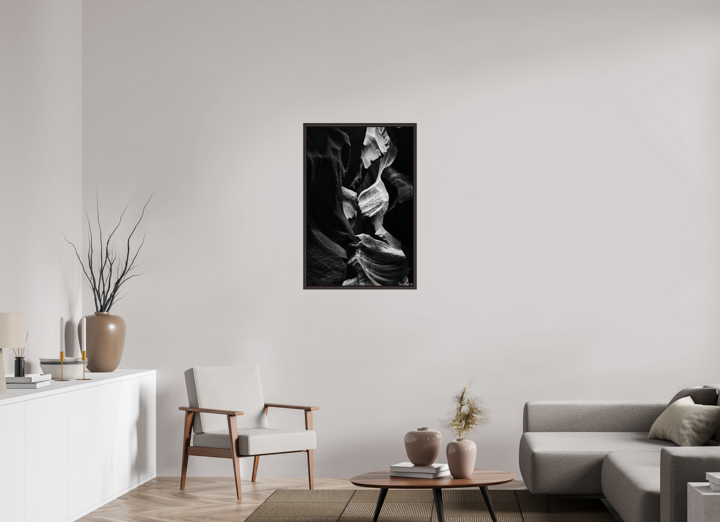 24 x 36″, Floater Frame Alder Brown Sphinx