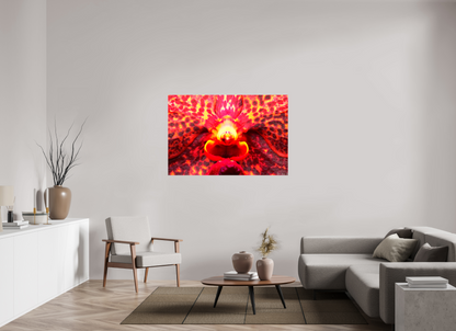 54 x 36″, Glossy Canvas Orchid’s Last Stand in the Inferno