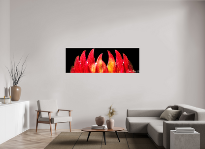 72 x 24″, Glossy Canvas Flaming Sword