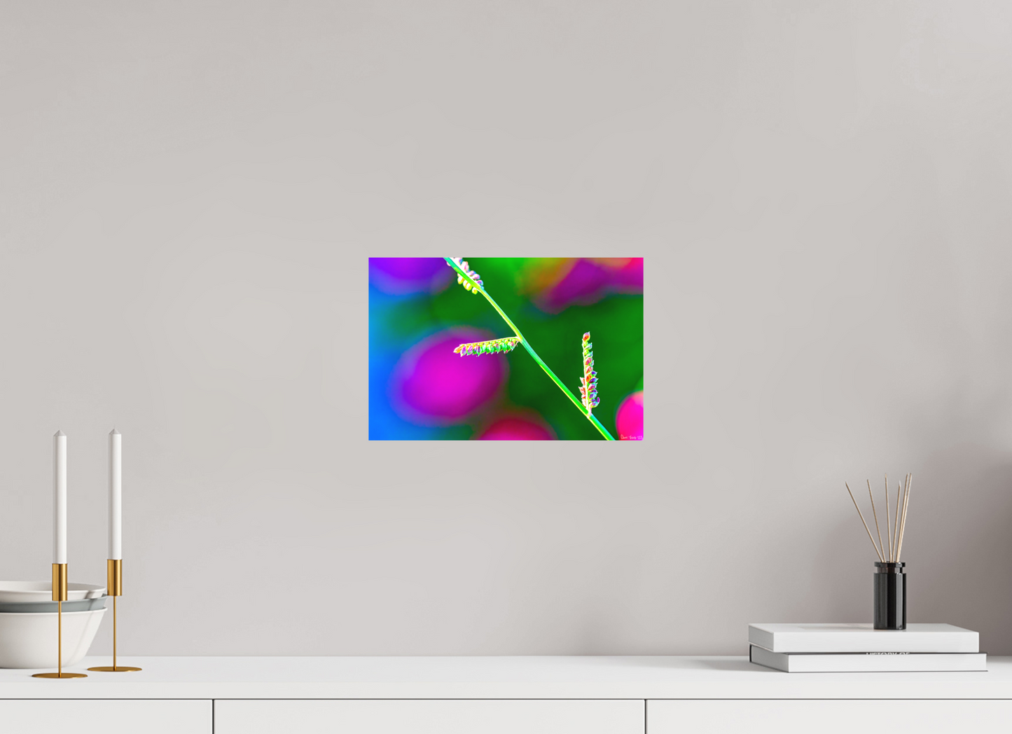 12 x 8″, Matte Metal Technicolor Vibes
