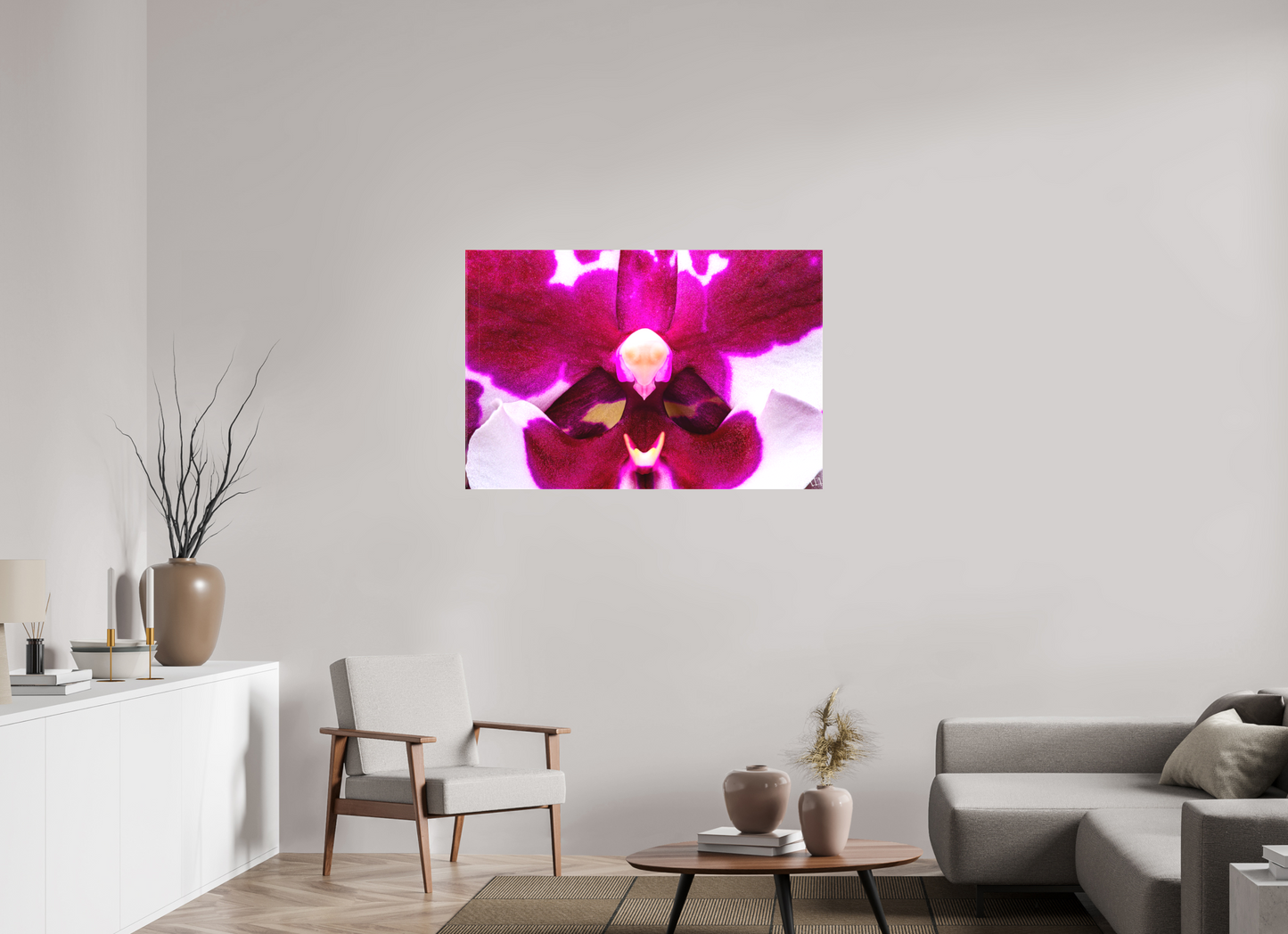 45 x 30″, Matte Canvas Droid Orchid