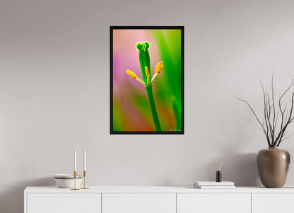 20 x 30″, Floater Frame Black Oak Gaia’s Tower