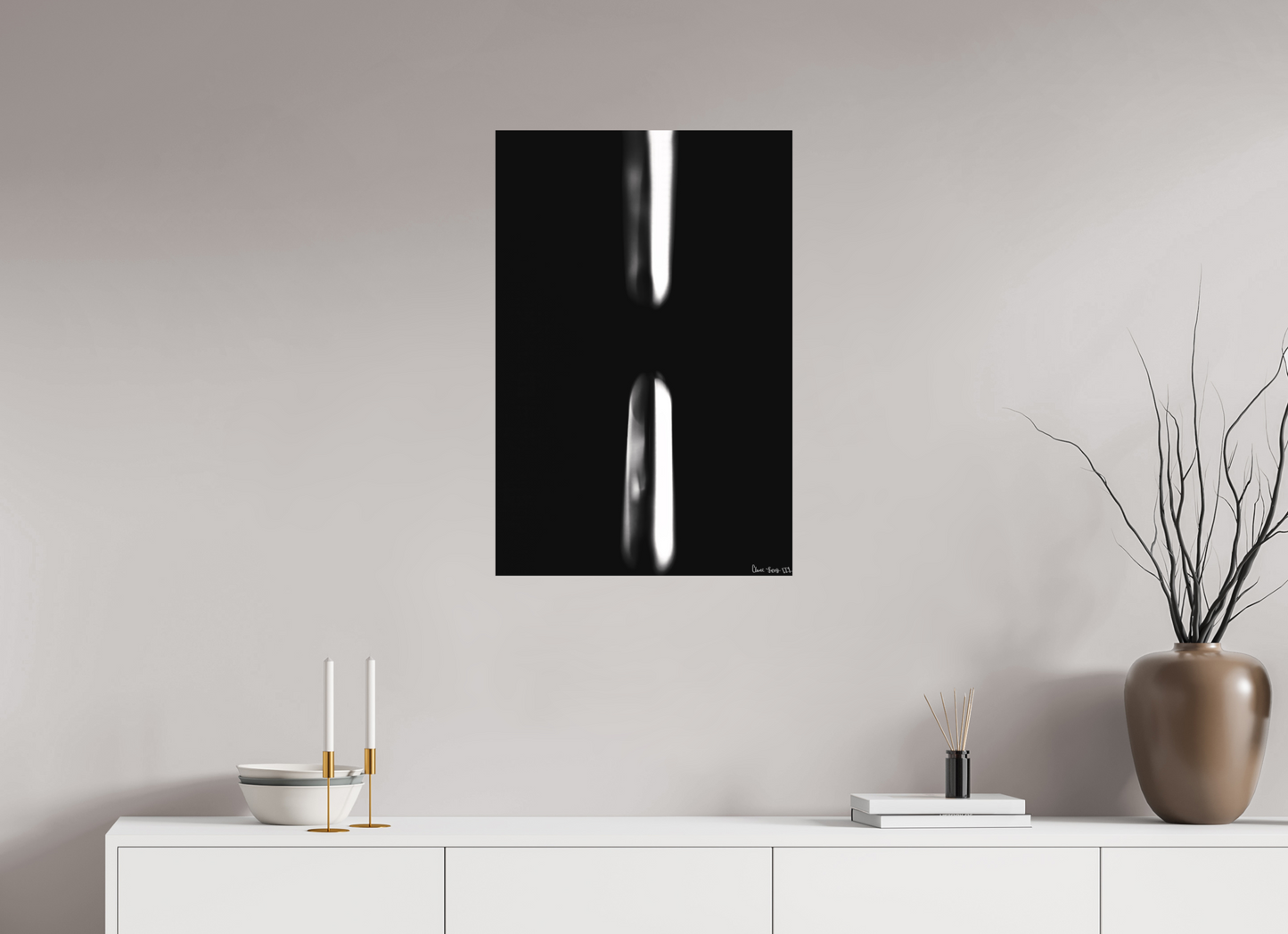 20 x 30″, Matte Metal Free Fall