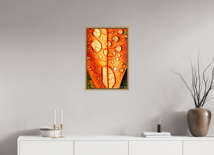 16 x 24″, Floater Frame Natural Oak Transparency
