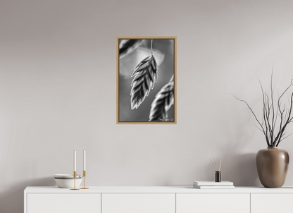 16 x 24″, Floater Frame Natural Oak Achromatize