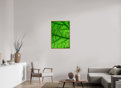 24 x 36″, Floater Frame Natural Oak Rivers & Streams
