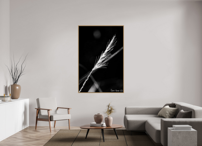 44 x 66″, Floater Frame Natural Oak Frayed