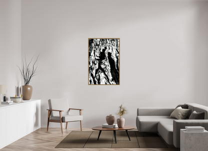 30 x 45″, Floater Frame Natural Oak Frolicking Shadows