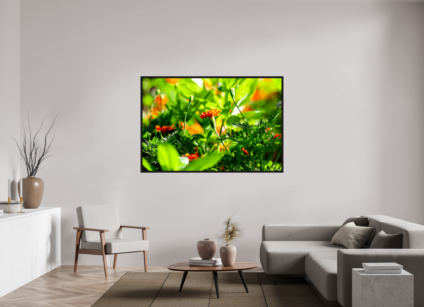 66 x 44″, Floater Frame Black Oak Prominence