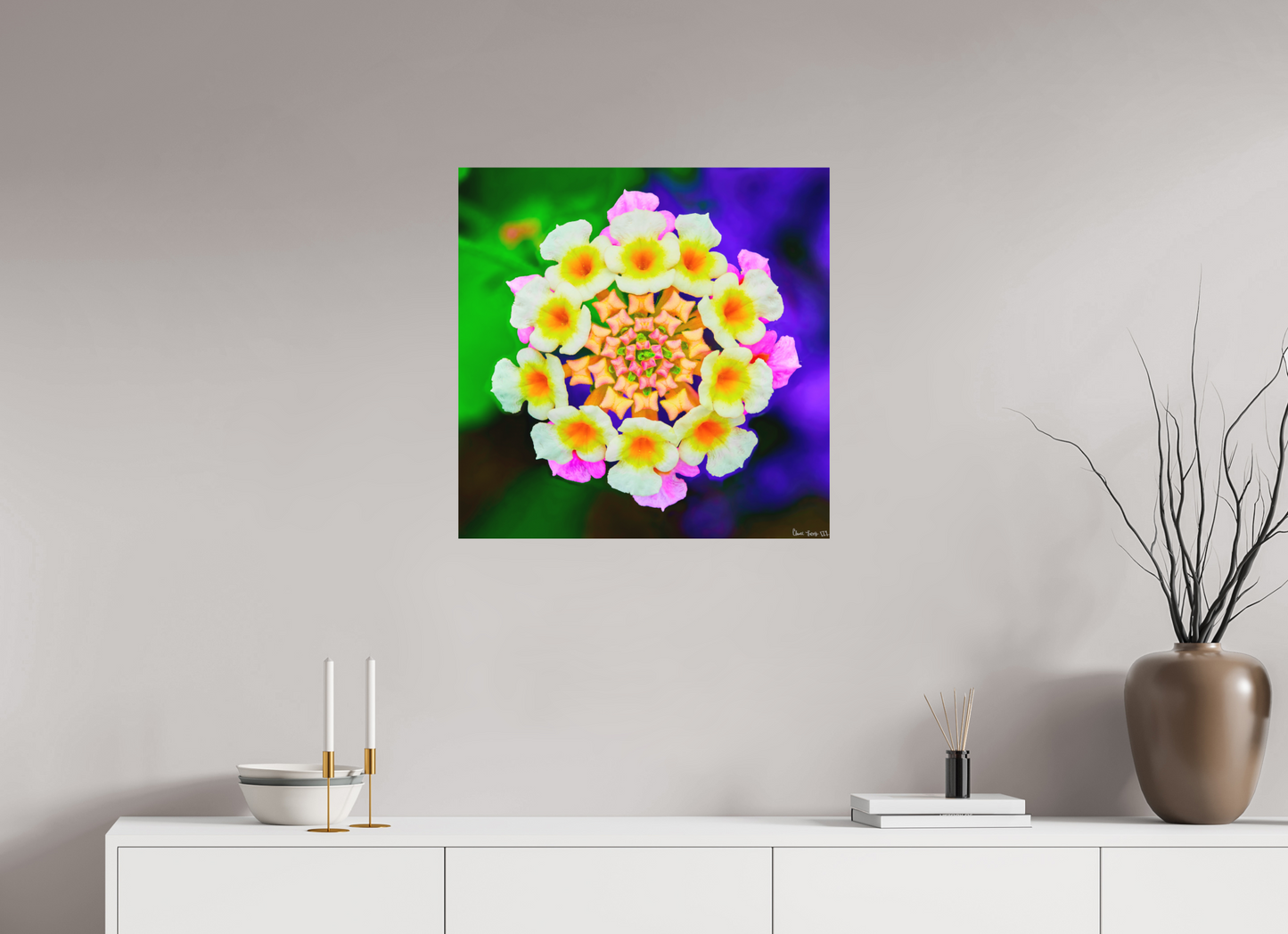 25 x 25″, Direct Print on Aluminum Dibond Default Quintessence